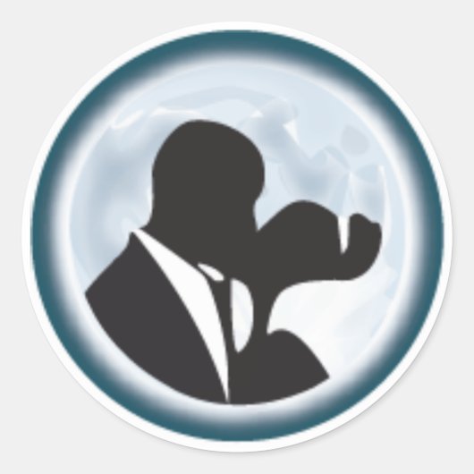 結婚キス ラウンドシール (正面)