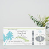 結婚キューバ搭乗券 招待状 (スタンド正面)