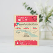 結婚キューバ赤ティール（緑がかった色）歓迎レター (スタンド正面)