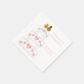 結婚ケーキデザイン結婚ズ スタンダードカクテルナプキン (角)