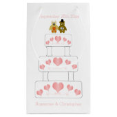 結婚ケーキデザイン結婚ズ スモールペーパーバッグ (裏面)