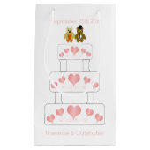 結婚ケーキデザイン結婚ズ スモールペーパーバッグ (正面)