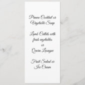 結婚ケーキデザイン結婚ズ メニュー (裏面)