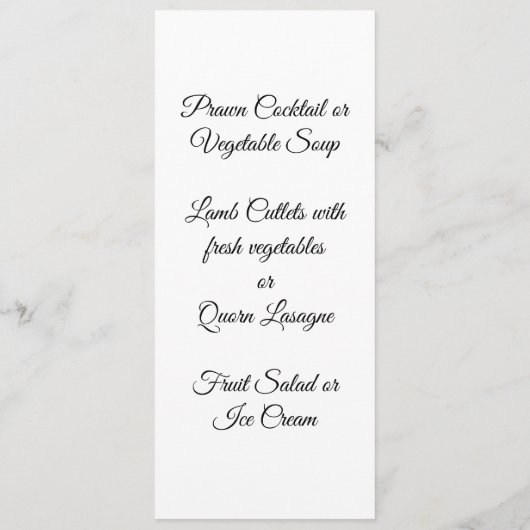 結婚ケーキデザイン結婚ズ メニュー (裏面)