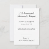 結婚ケーキデザイン結婚ズ 出欠カード (裏面)