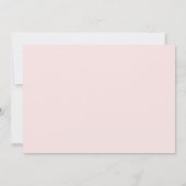 結婚ケーキピンクフローラ水彩ブライダルシャワー 招待状 (裏面)