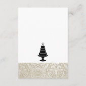 結婚ケーキ エンクロージャーカード (裏面)