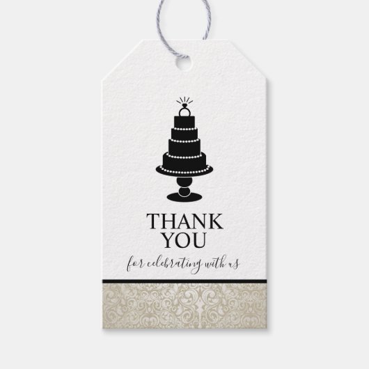 結婚ケーキ ギフトタグ (正面)