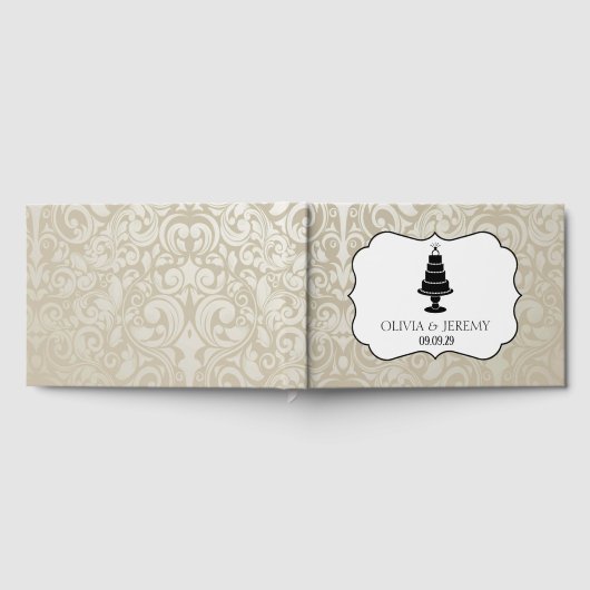 結婚ケーキ ゲストブック (全面)