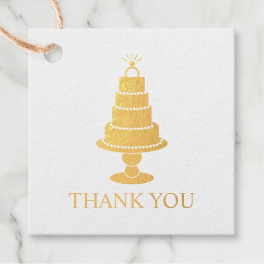 結婚ケーキ フェイバータグ (正面)