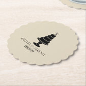 結婚ケーキ ペーパーコースター (アングル)