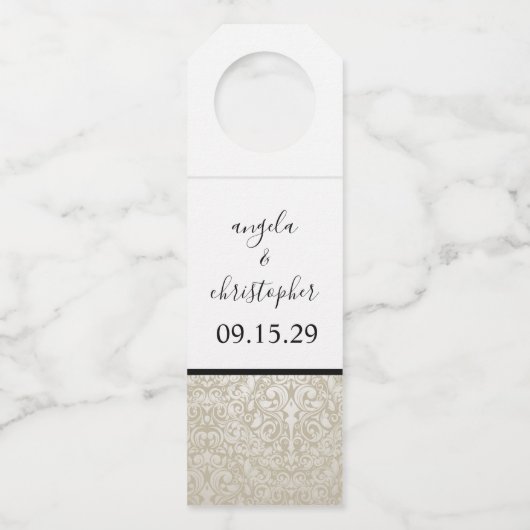 結婚ケーキ ボトルネックタグ (裏面)