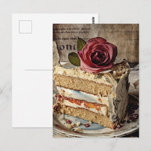 結婚ケーキ ポストカード (正面/裏面)