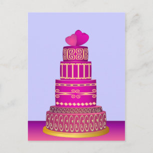 結婚ケーキ ポストカード