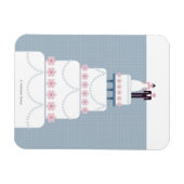 結婚ケーキ マグネット (横)