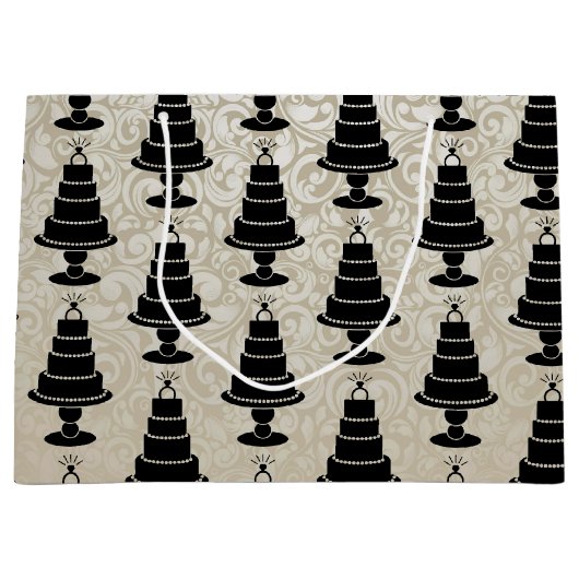 結婚ケーキ ラージペーパーバッグ (正面)