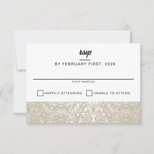 結婚ケーキ 出欠カード (正面)