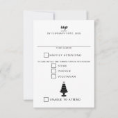 結婚ケーキ 出欠カード (正面)