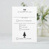 結婚ケーキ 出欠カード (スタンド正面)