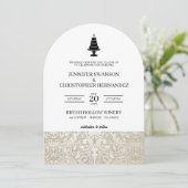 結婚ケーキ 招待状 (スタンド正面)