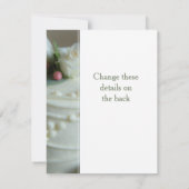 結婚ケーキ 招待状 (裏面)