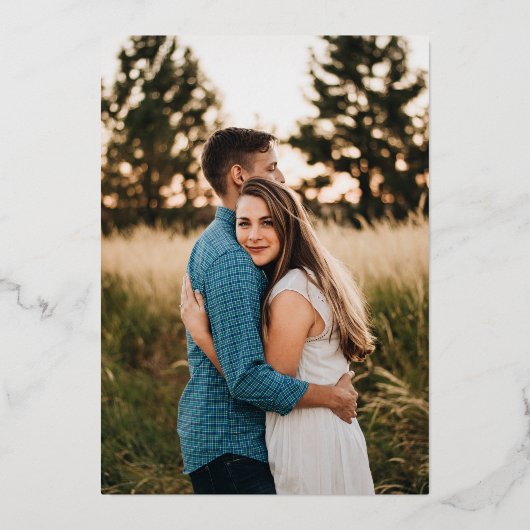 結婚ケーキ 箔招待状 (裏面)