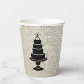 結婚ケーキ 紙コップ (正面)