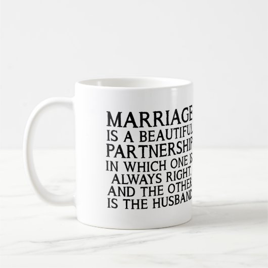 結婚ゲンカおもしろマグカップ コーヒーマグカップ (左)
