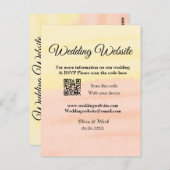 結婚サイトにQRコードを追加  スキャンで名前と日付を追加 ポストカード (正面/裏面)