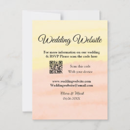 結婚サイトにQRコードを追加  スキャンで名前と日付を追加 ポストカード