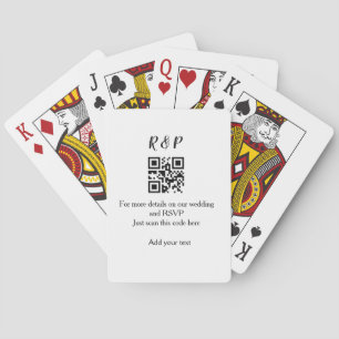 結婚サイトのRSVP用QRコードに追加するテキスト（名前） トランプ