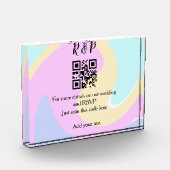 結婚サイトのRSVP QRコードに名前とテキストを追加 フォトブロック (左)