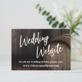 結婚サイト タイポグラフィー 木樽 エンクロージャーカード (スタンド正面)