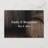 結婚サイト タイポグラフィー 木樽 エンクロージャーカード (裏面)