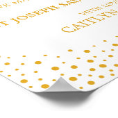 結婚サイン – 寄付紙吹雪結婚サイン ポスター (角)