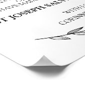 結婚サイン – 寄付金ローレル結婚のサイン ポスター (角)