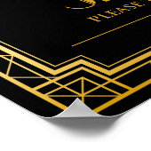 結婚サイン – 踊りシューズ結婚ギャツビー ポスター (角)