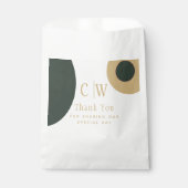 結婚サンキューオリーブグリーン金ゴールドギフトGoody フェイバーバッグ (正面)