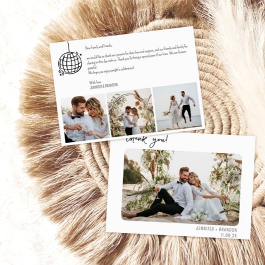 結婚サンキューカードディスコ サンキューカード