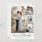 結婚サンキューカードミニマモダンー サンキューカード (正面)