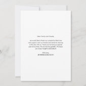 結婚サンキューカードミニマモダンー サンキューカード (裏面)