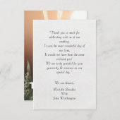 結婚サンキューカード表現 サンキューカード (正面/裏面)