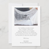 結婚サンキューカード銀ハート サンキューカード (裏面)