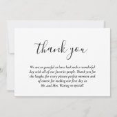 結婚サンキューカード サンキューカード (裏面)