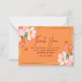 結婚サンキューカード ノートカード (正面)