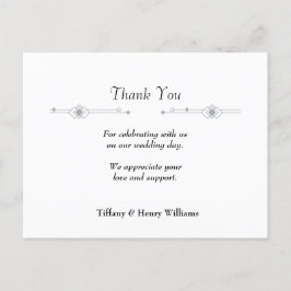 結婚サンキューカード ポストカード