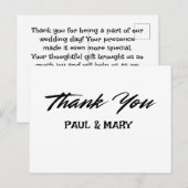 結婚サンキューカード ポストカード (正面/裏面)