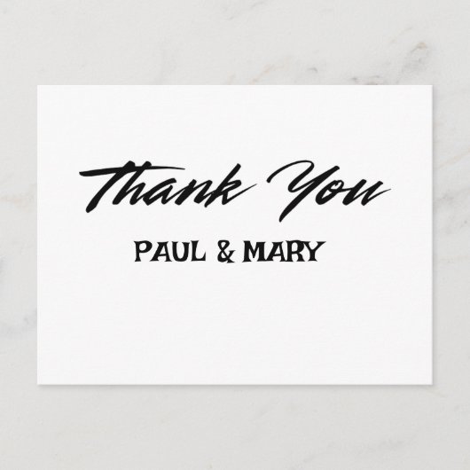 結婚サンキューカード ポストカード (正面)