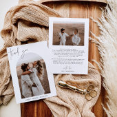 結婚サンキューカード | Boho Arch Photo Thank 招待状