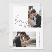 結婚サンキューカード | Boho Photo Thank サンキューカード (正面)